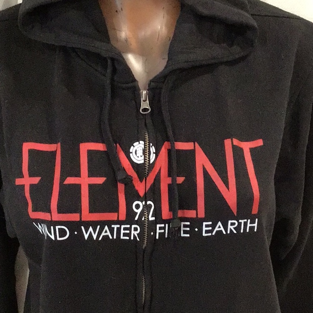 Element Men’s Black Zip-Up Hoodie
